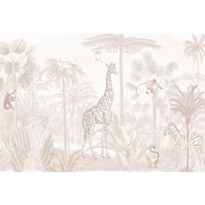 Mural Infantil Jungla Suave ANIM673 Mural Infantil Jungla Suave ANIM673