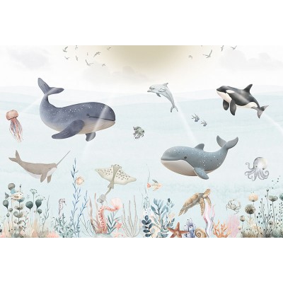 Mural Infantil Oceà Animat ANIM677 Mural Infantil Oceà Animat ANIM677