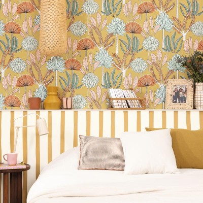 Papel de parede com RISCAS IRREGULARES OCRES E BRANCAS WILD_10495_02_46 Papel de parede com RISCAS IRREGULARES OCRES E BRANCAS WILD_10495_02_46