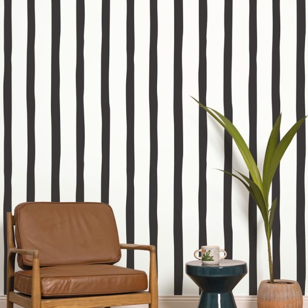 Papel pintado RAYAS IRREGULARES NEGRAS WILD_10495_09_67