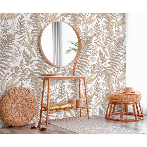 Mural Essentials Vegetación Beige 752-083 Mural Essentials Vegetación Beige 752-083