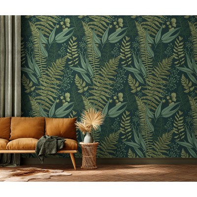 Mural Essentials Vegetación Verde Profundo 752-085 Mural Essentials Vegetación Verde Profundo 752-085