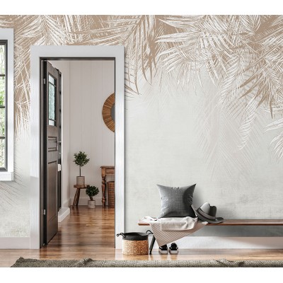 Mural Essentials Hojas Hormigón Beige 752-087 Mural Essentials Hojas Hormigón Beige 752-087