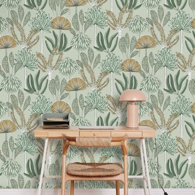 Paper pintat OASIS VERD I OCRE WILD_10493_77_93 2