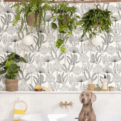 Paper pintat OASIS BLANC I NEGRE WILD_10493_09_81 Paper pintat OASIS BLANC I NEGRE WILD_10493_09_81