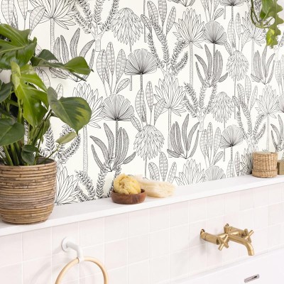 Papel pintado OASIS BLANCO Y NEGRO WILD_10493_09_81