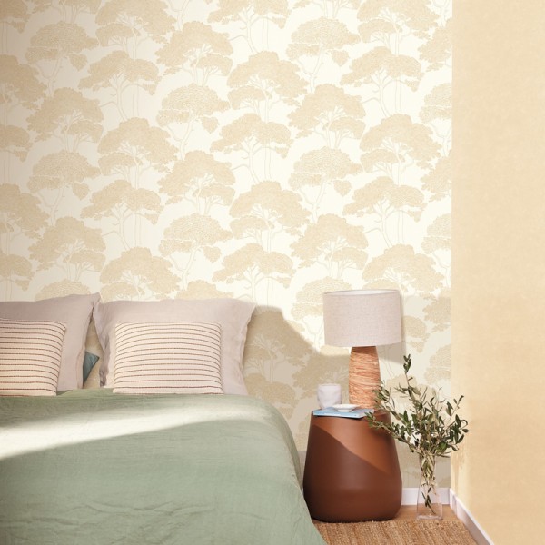 Paper pintat ARBRES DAURATS AZU_10543_02_14 Paper pintat ARBRES DAURATS AZU_10543_02_14