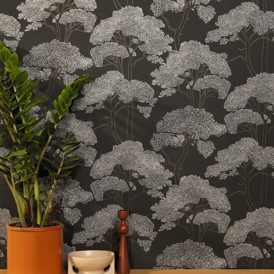 Paper pintat ARBRES BLANC I NEGRE AZU_10543_90_58