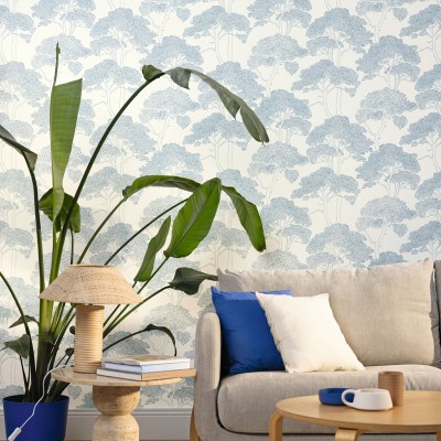 Paper pintat ARBRES BLAUS AZU_10543_06_36 Paper pintat ARBRES BLAUS AZU_10543_06_36