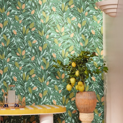 Papel pintado LIMONERO VERDE NARANJA AZU_10545_73_31