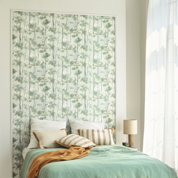 Papel de parede ÁRVORES FLORESTA EUCALIPTO VERDE E CINZA RIVI_8954_77_20 Papel de parede ÁRVORES FLORESTA EUCALIPTO VERDE E CINZA RIVI_8954_77_20