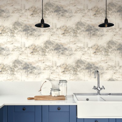 Papel de parede PAISAGEM AQUARELA BEGE E CINZA RIVI_8955_23_87 2