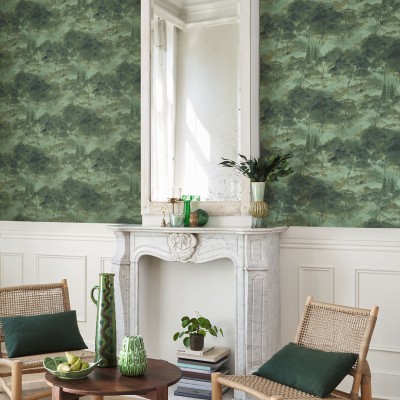 Papel pintado PAISAJE ACUARELA VERDE RIVI_8955_79_58 Papel pintado PAISAJE ACUARELA VERDE RIVI_8955_79_58