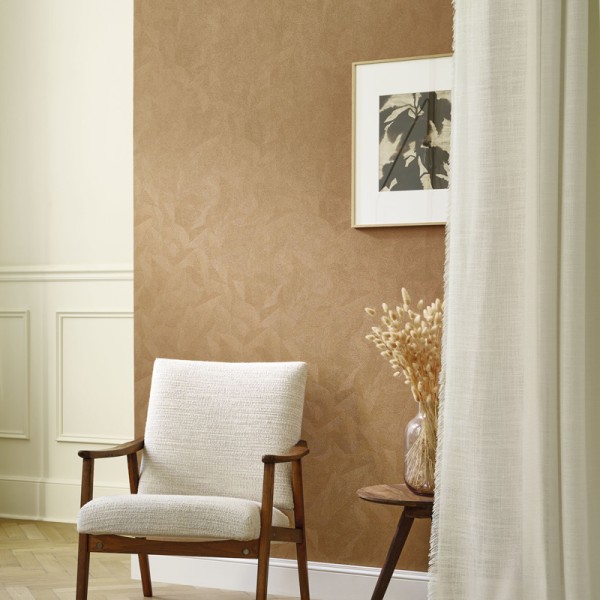 Papel pintado HOJAS TEXTURIZADAS MARRÓN RIVI_8642_25_61