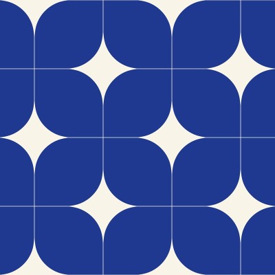 Papel de parede MOSAICO GEOMÉTRICO AZUL OTLS_10504_06_30