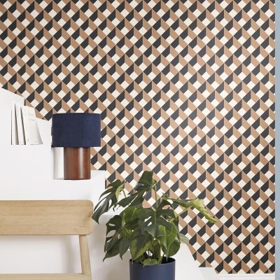 Papel pintado EFECTO 3D MARRÓN Y NEGRO OTLS_10509_29_53