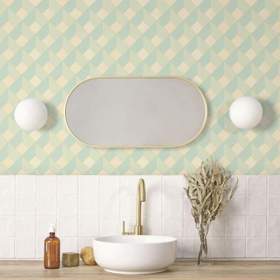 Papel pintado EFECTO 3D VERDE OTLS_10509_76_23 2