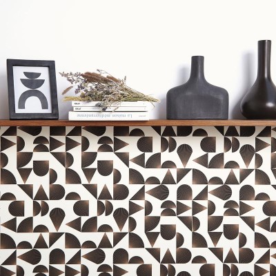 Papel pintado ART DECO LINEAS BRONCE CON NEGRO OTLS_10503_09_32