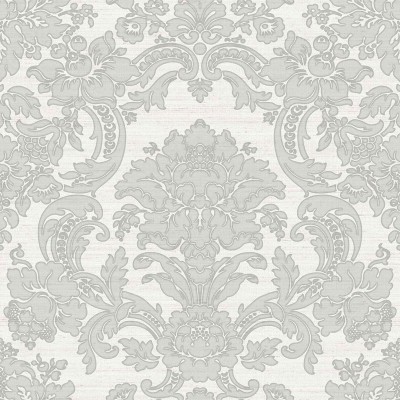 Papel pintado DAMASCO VÍNILICO CLÁSICO GRIS 33341
