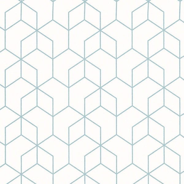 Papel de parede GEOMÉTRICO AZUL METALIZADO 82009