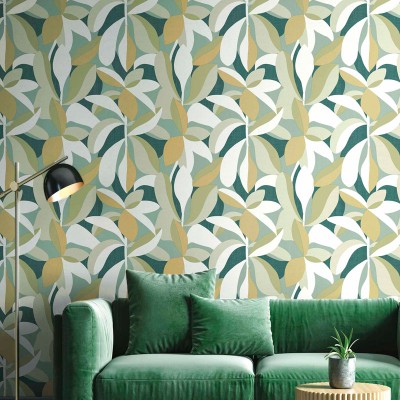 Papel de parede POP ART FOLHAS 30107 2