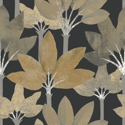 Paper pintat NATURALESA IMPERIAL NEGRE DAURAT BBLN_8971_23_90 Paper pintat NATURALESA IMPERIAL NEGRE DAURAT BBLN_8971_23_90