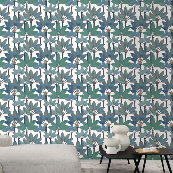 Papel pintado NATURALEZA IMPERIAL AZUL Y VERDE BBLN_8971_68_01 Papel pintado NATURALEZA IMPERIAL AZUL Y VERDE BBLN_8971_68_01