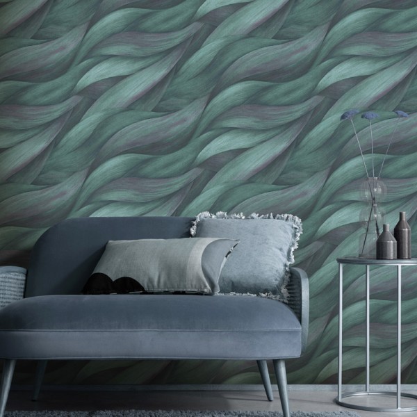 Papel pintado ONDAS MODERNAS TURQUESA LAVANDA 10257-18 Papel pintado ONDAS MODERNAS TURQUESA LAVANDA 10257-18