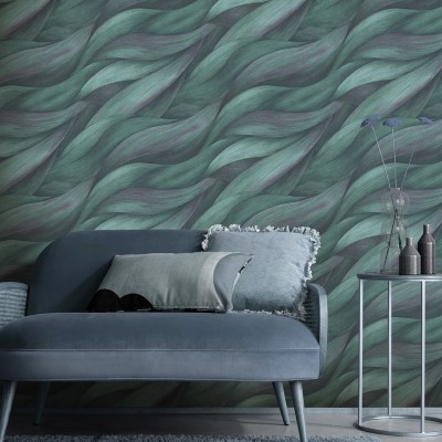 Papel de parede ONDAS MODERNAS TURQUESA LAVANDA 10257-18 Papel de parede ONDAS MODERNAS TURQUESA LAVANDA 10257-18