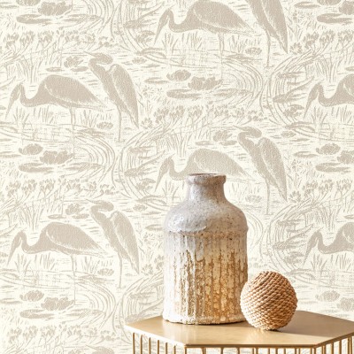 Papel de parede LAGO COM FLAMINGOS BBLN_8973_11_01 2