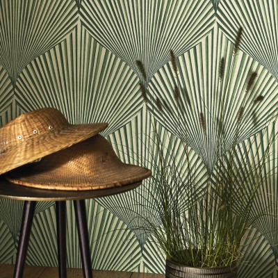 Papel de parede CONCHAS ELEGANTES VERDES BBLN_8976_75_33