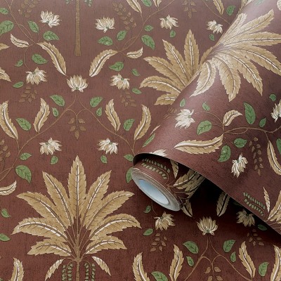 Paper pintat PALMERES VINTAGE MARRONS JE91792