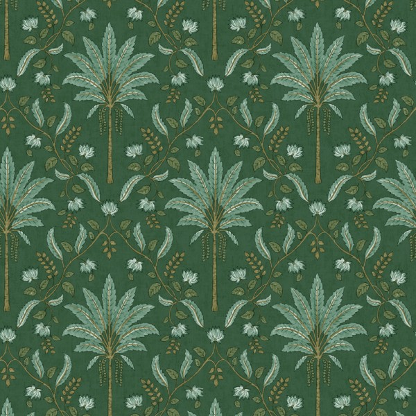 Papel de parede PALMEIRAS VINTAGE VERDES JE91790