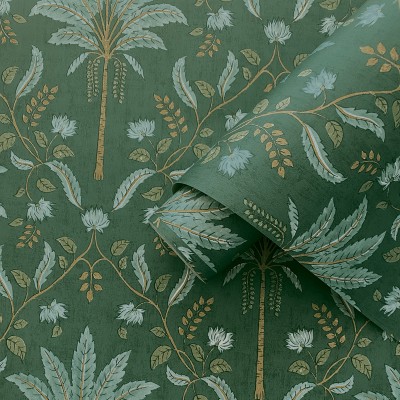 Papel de parede PALMEIRAS VINTAGE VERDES JE91790