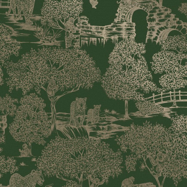 Papel de parede PAISAGEM ORIENTAL VERDE JE91811