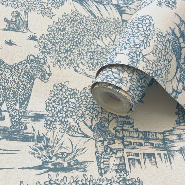 Papel de parede PAISAGEM ORIENTAL AZUL JE91812 Papel de parede PAISAGEM ORIENTAL AZUL JE91812