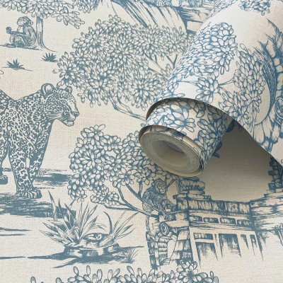 Paper pintat PAISATGE ORIENTAL BLAU JE91812 Paper pintat PAISATGE ORIENTAL BLAU JE91812