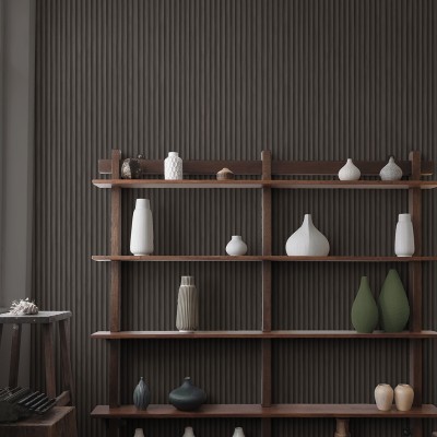 Papel de parede RIPAS DE MADEIRA MINIMALISTA CHARCOAL JE91862 2