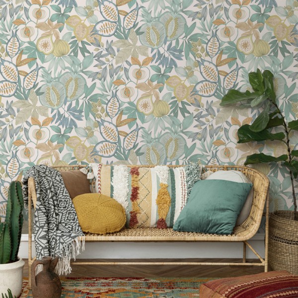 Paper pintat FRUITES TROPICALS BLAU JE91841