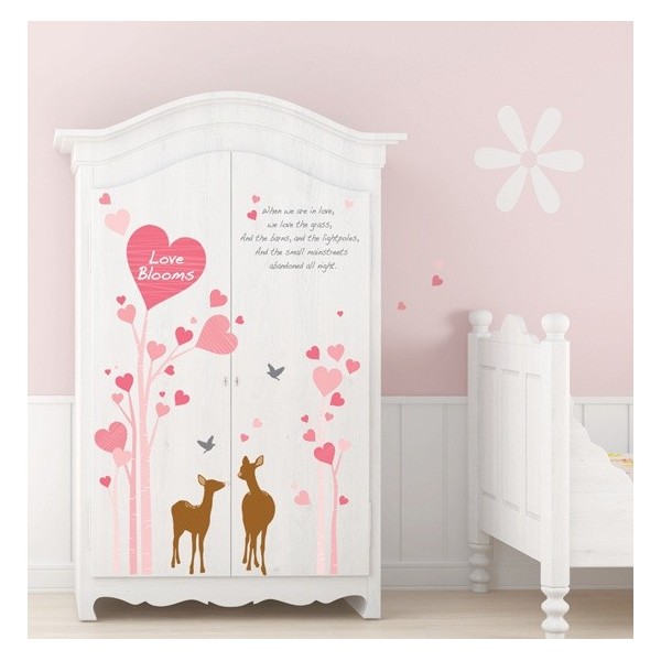 STICKER SPRING BIRD & CAGE IN TREE DP-60015