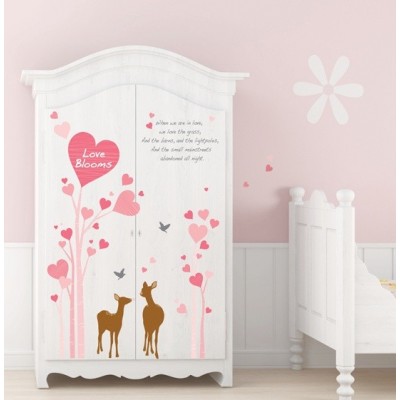 STICKER SPRING BIRD & CAGE IN TREE DP-60015