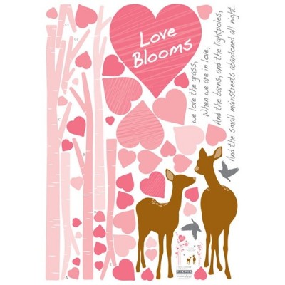 STICKER SPRING BIRD & CAGE IN TREE DP-60015