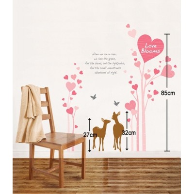 STICKER SPRING BIRD & CAGE IN TREE DP-60015