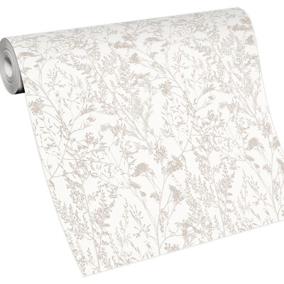 Papel de parede RAMOS BEGE PÉROLA 10251-14