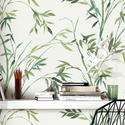 Paper pintat BAMBÚ FULLES VERDES 10388-07 Paper pintat BAMBÚ FULLES VERDES 10388-07