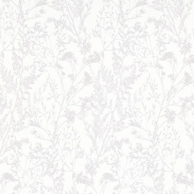 Papel de parede RAMOS BRANCO PEROLADO 10251-01