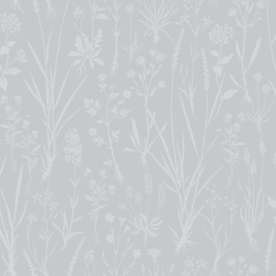 Papel de parede PLANTAS SELVAGENS CINZA 5312-1
