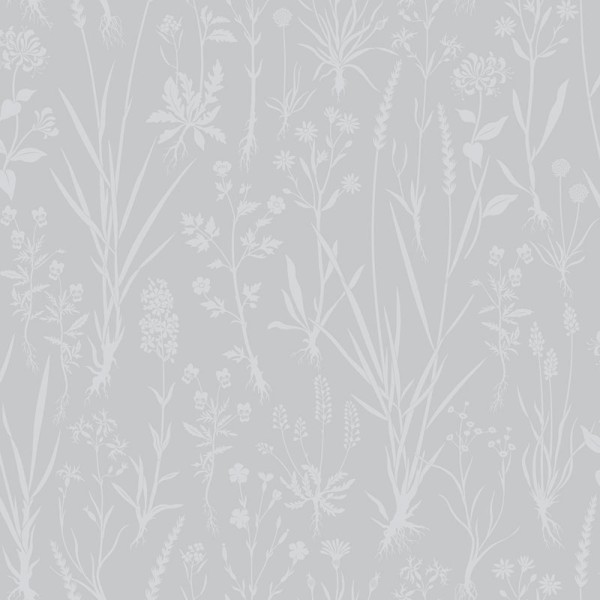 Papel de parede PLANTAS SELVAGENS CINZA 5312-1