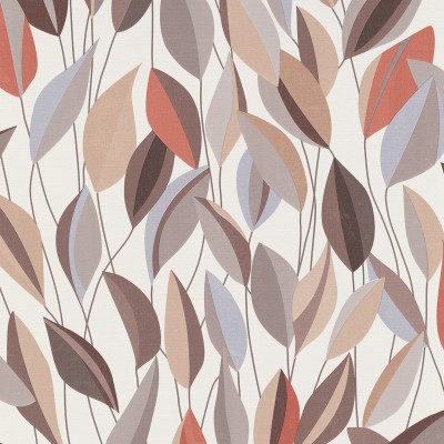 Papel de parede FOLHAS RETRO LARANJA E MARROM 10431-11 Papel de parede FOLHAS RETRO LARANJA E MARROM 10431-11