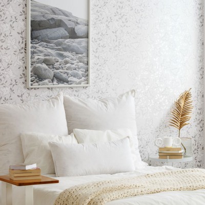 Papel pintado FLORAL PLATEADO 2965-2